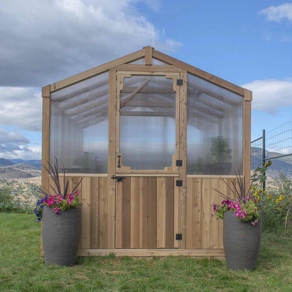 8' x 8' Cedar Greenhouse