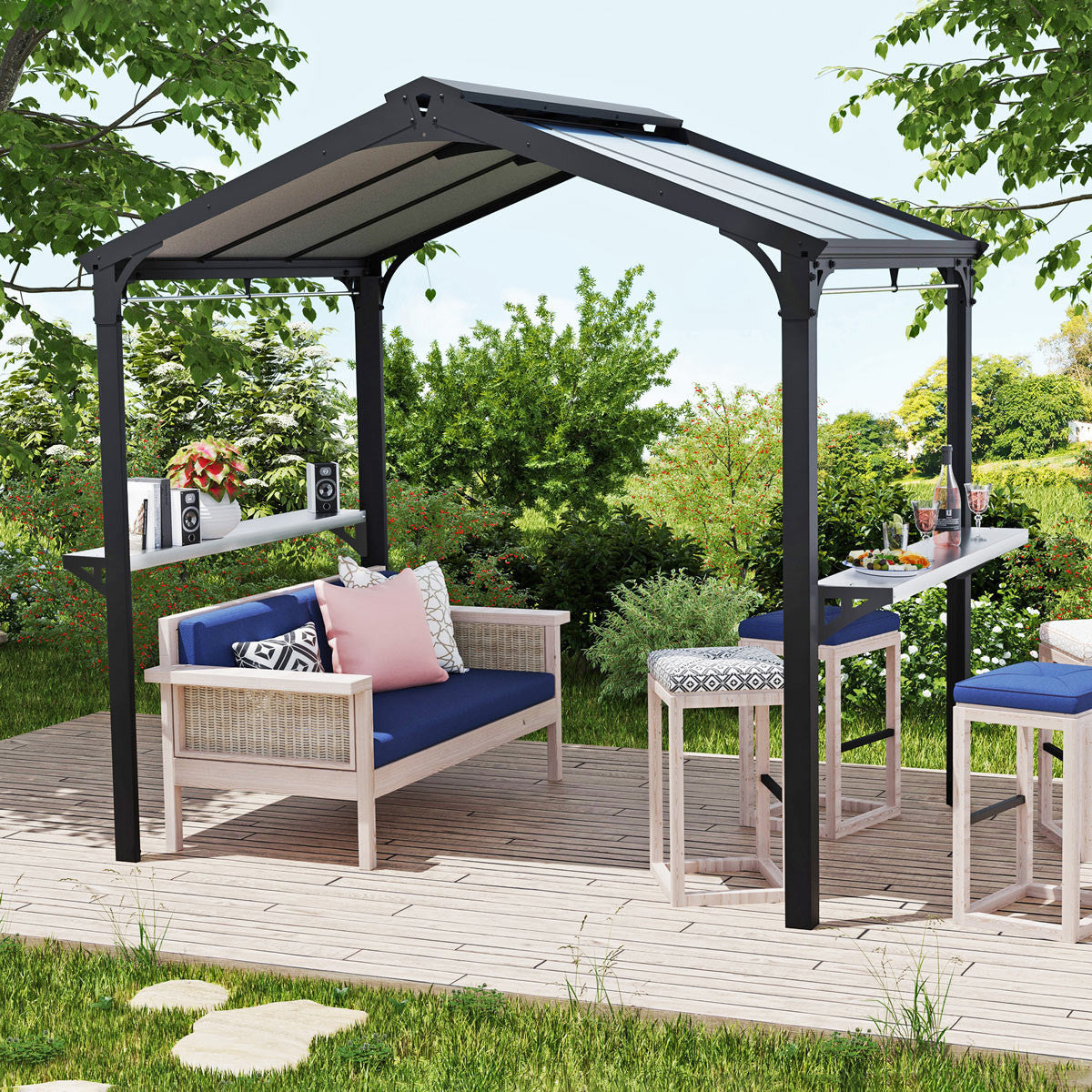 6' x 8' Aluminum Grill Gazebo