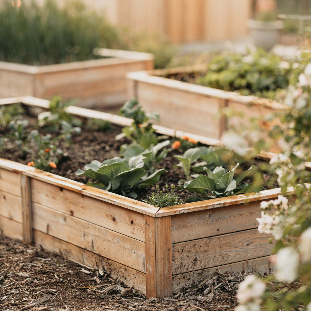 Natural Cedar Raised Garden Beds