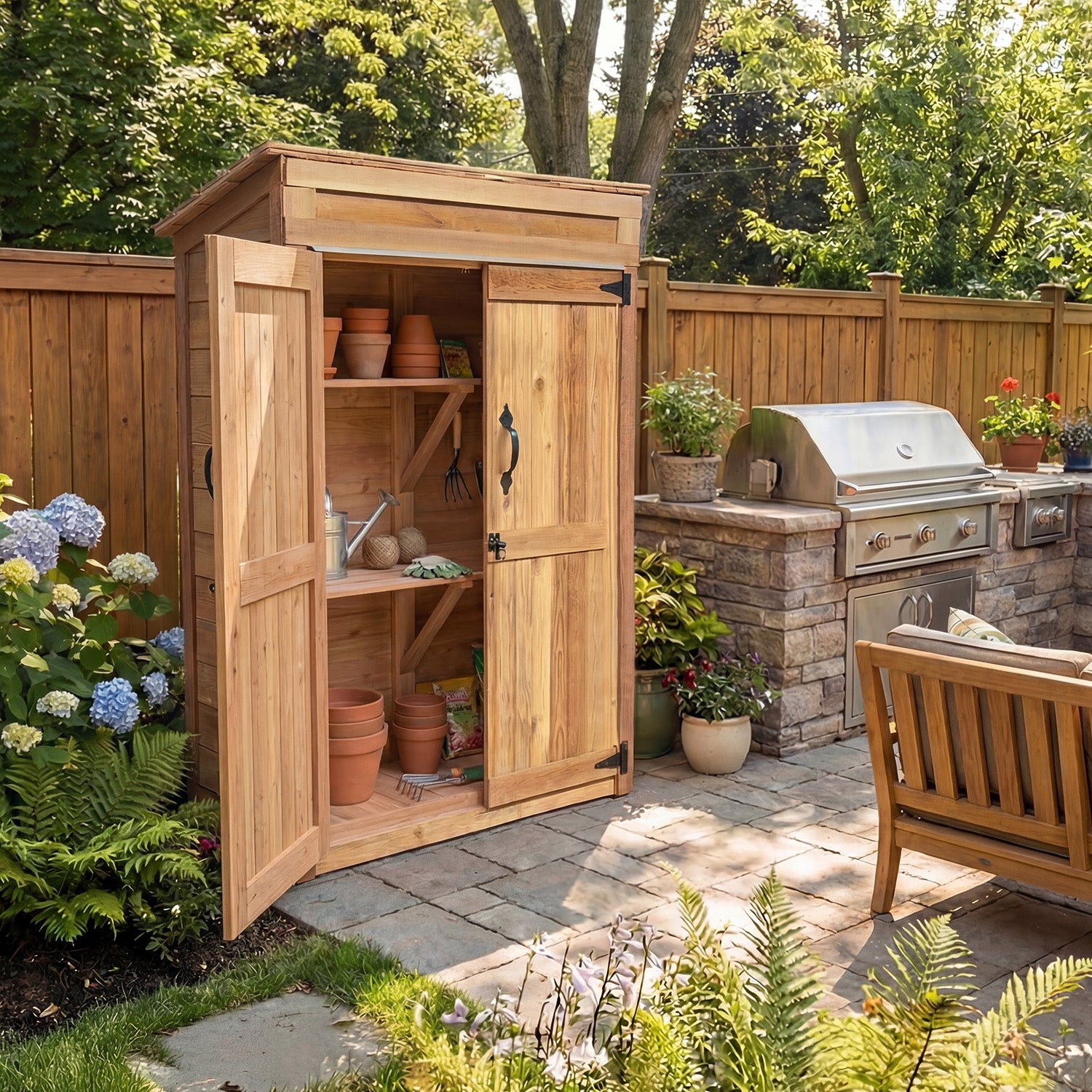 4' x 2' Garden Chalet Shed