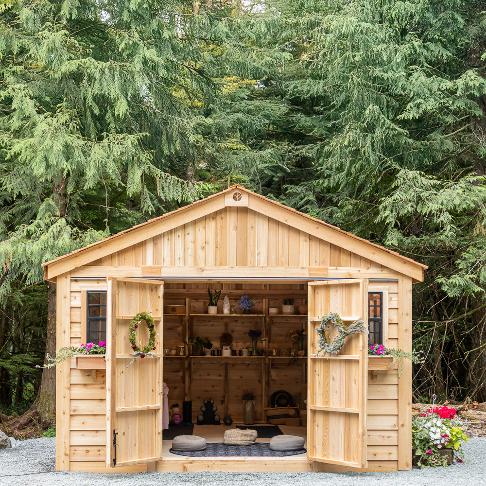 12' x 16' Space Master Cedar Storage Shed