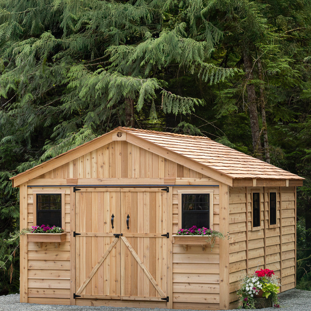 12' x 16' Space Master Cedar Storage Shed