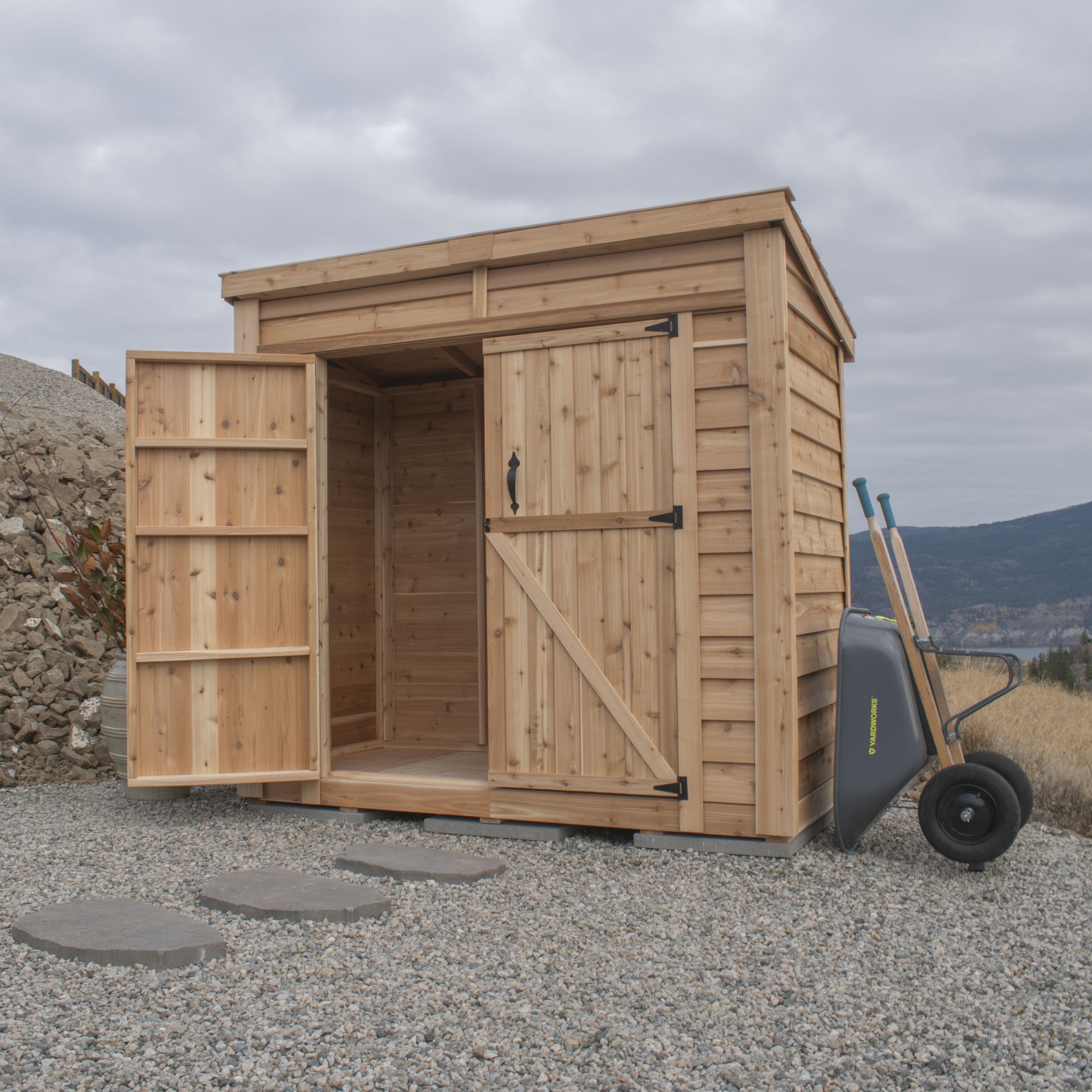 8' x 4' GardenSaver Storage Shed - Double Doors