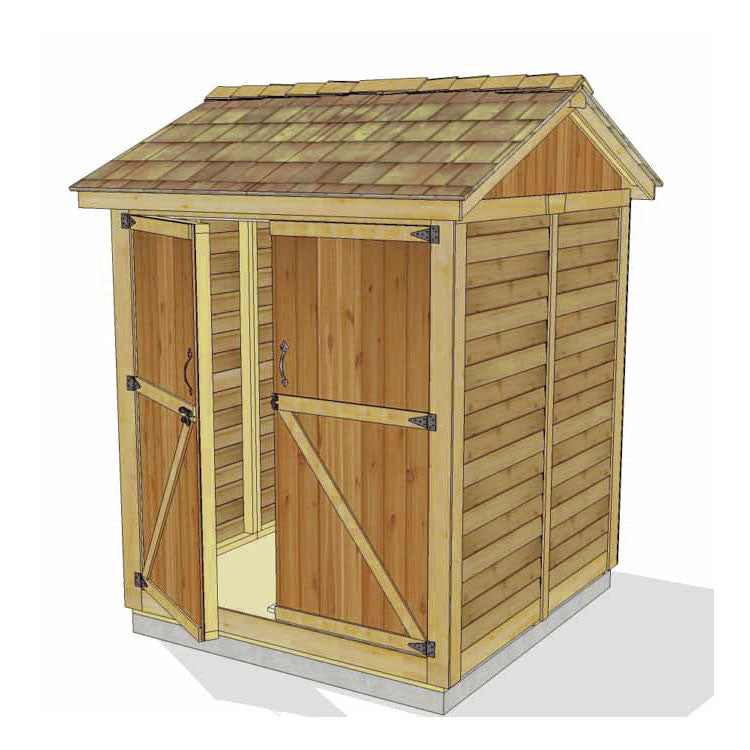6' x 6' Maximizer Cedar Storage Shed