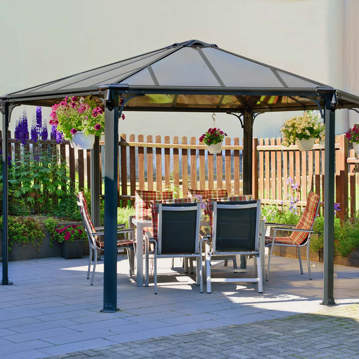 Monaco Aluminum Hexagonal Gazebo Kit