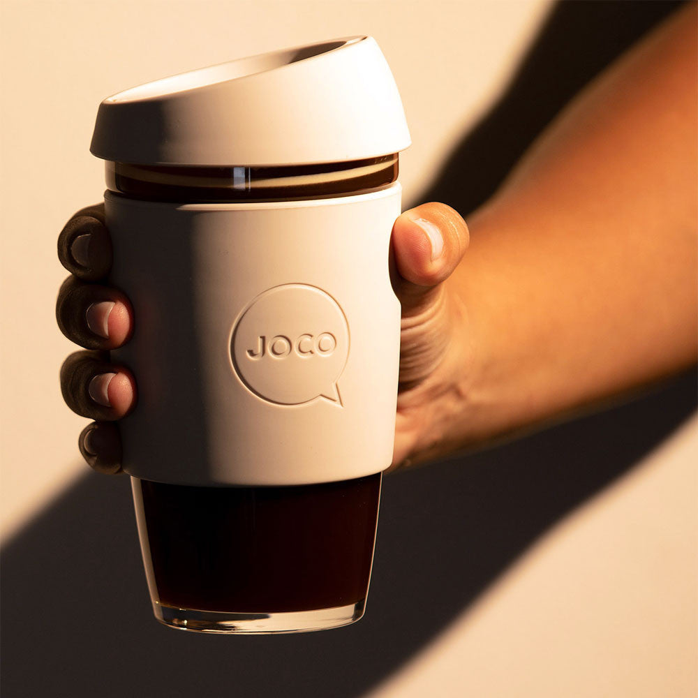 Reusable Glass Coffee Cup 16oz