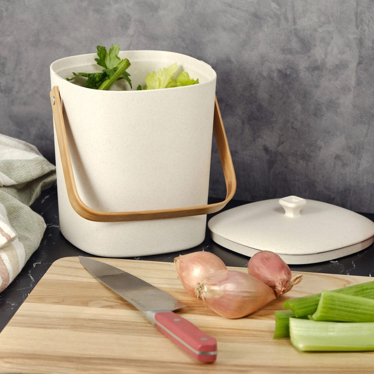 Indoor Countertop Compost Keeper - Square