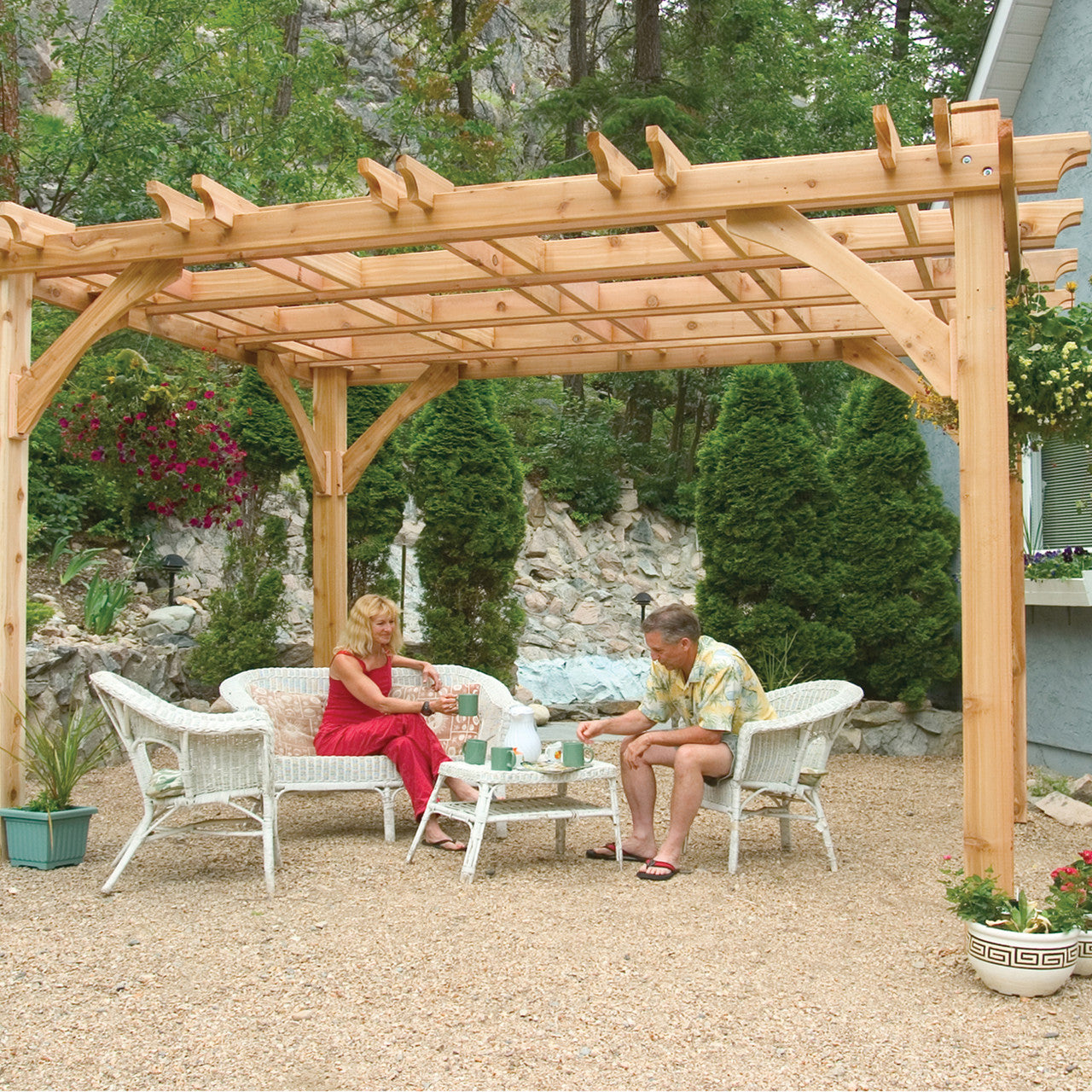 10' x 12' Premium Cedar Pergola Kit