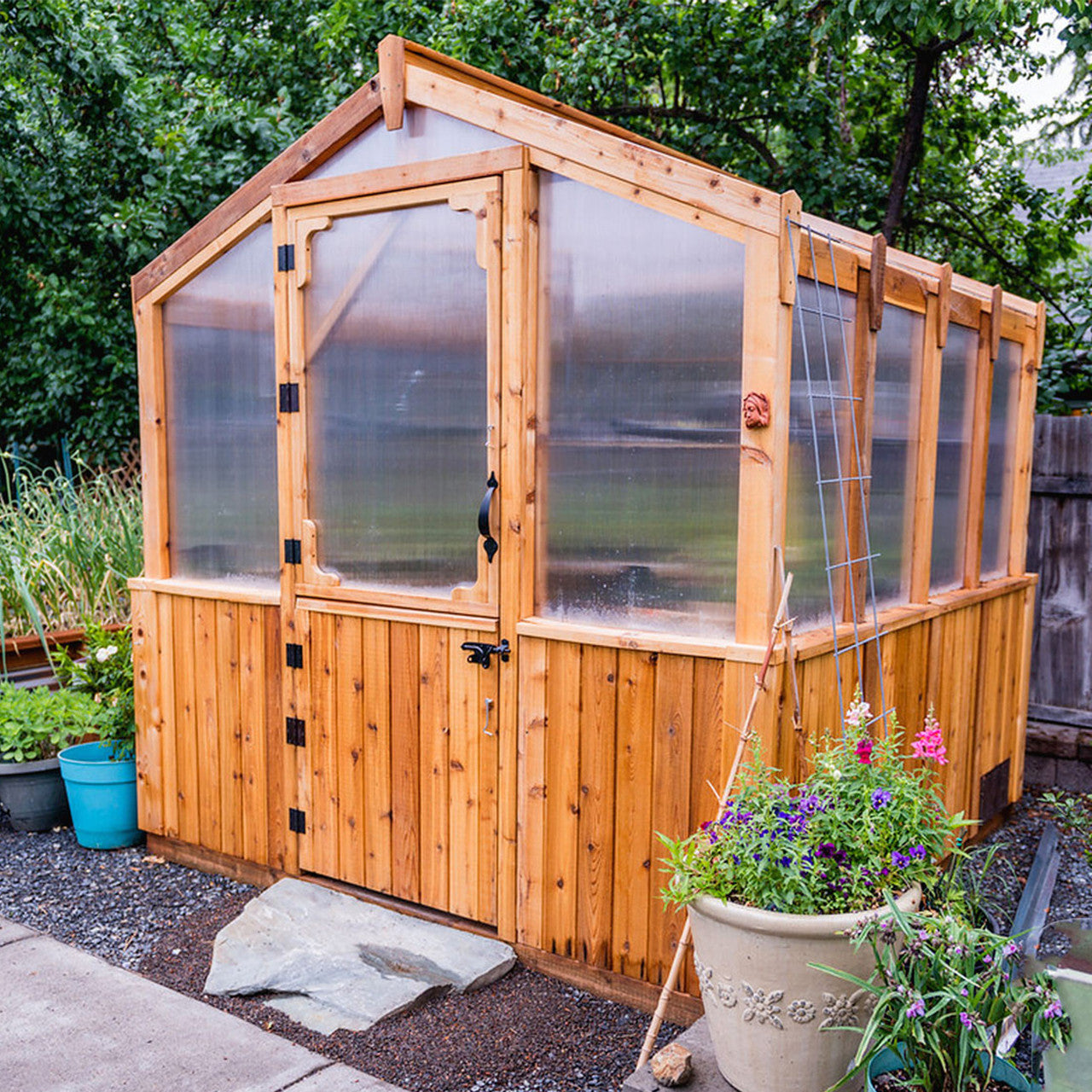 8' x 8' Cedar Greenhouse