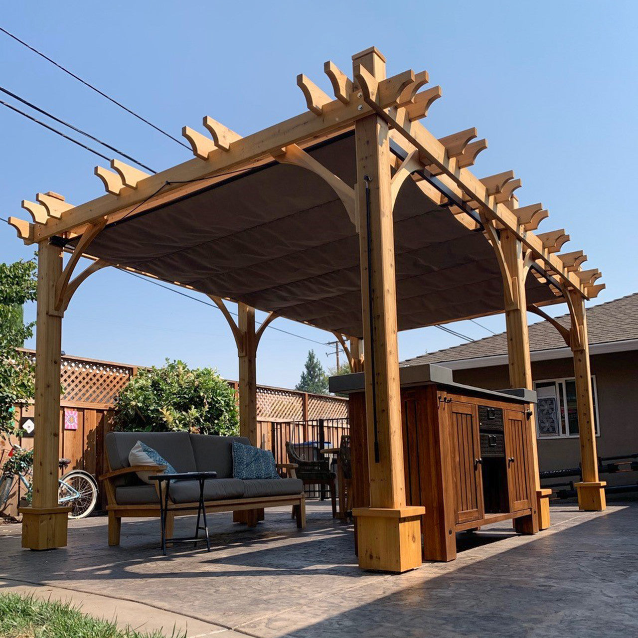 10' x 12' Premium Cedar Pergola Kit