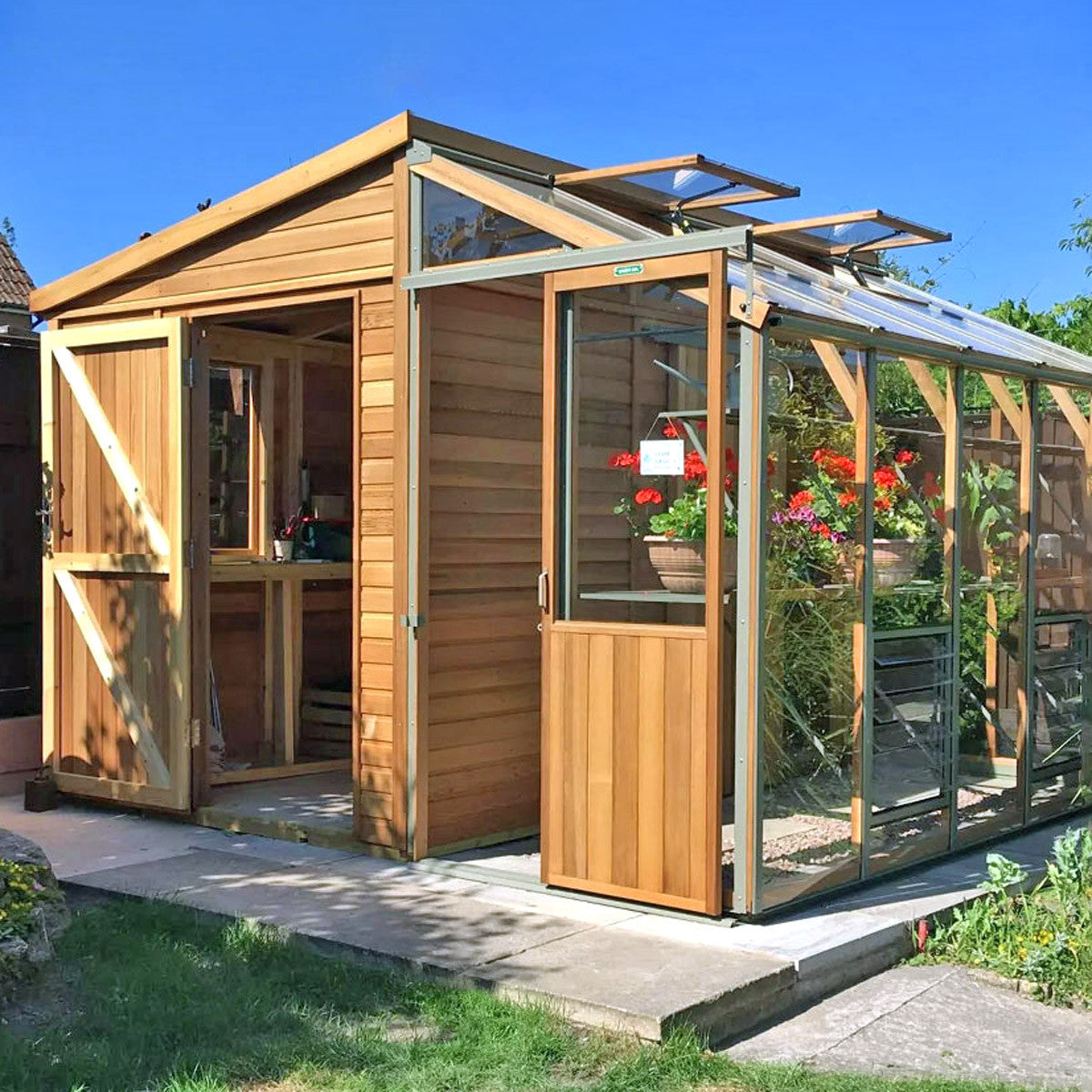 Fusion Cedar Greenhouse and Workshop