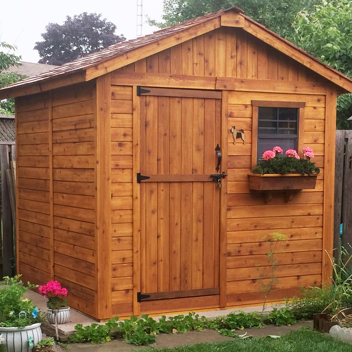 8' x 8' Gardener Cedar Storage Shed