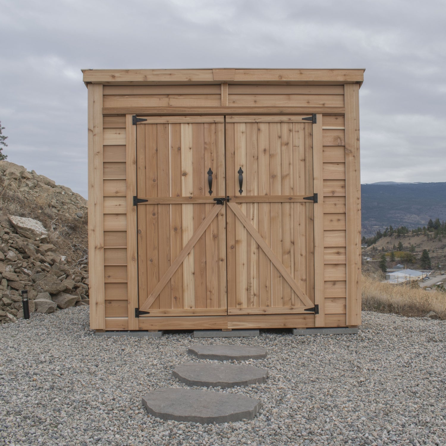 8' x 4' GardenSaver Storage Shed - Double Doors