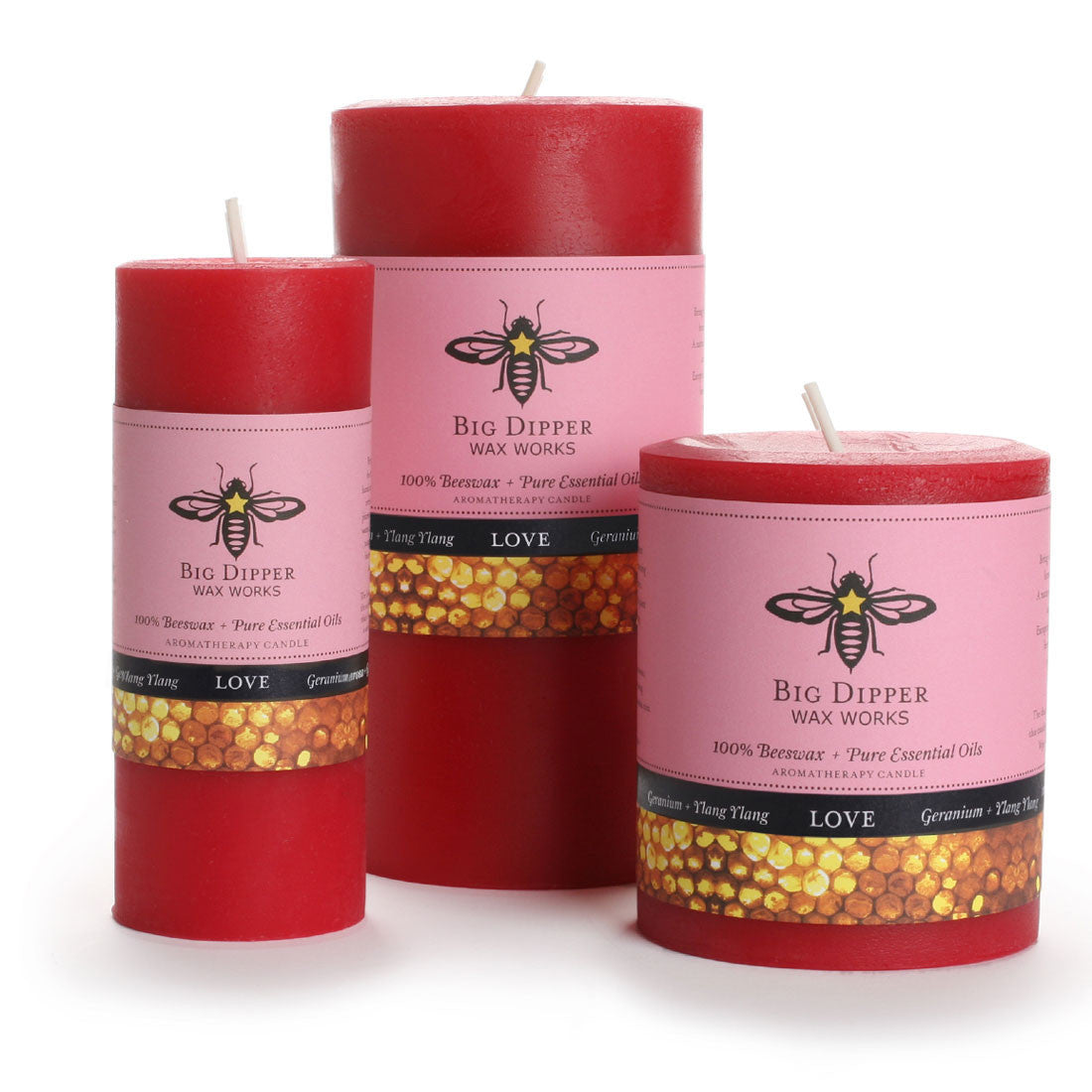 Pure Beeswax Aromatherapy Pillars