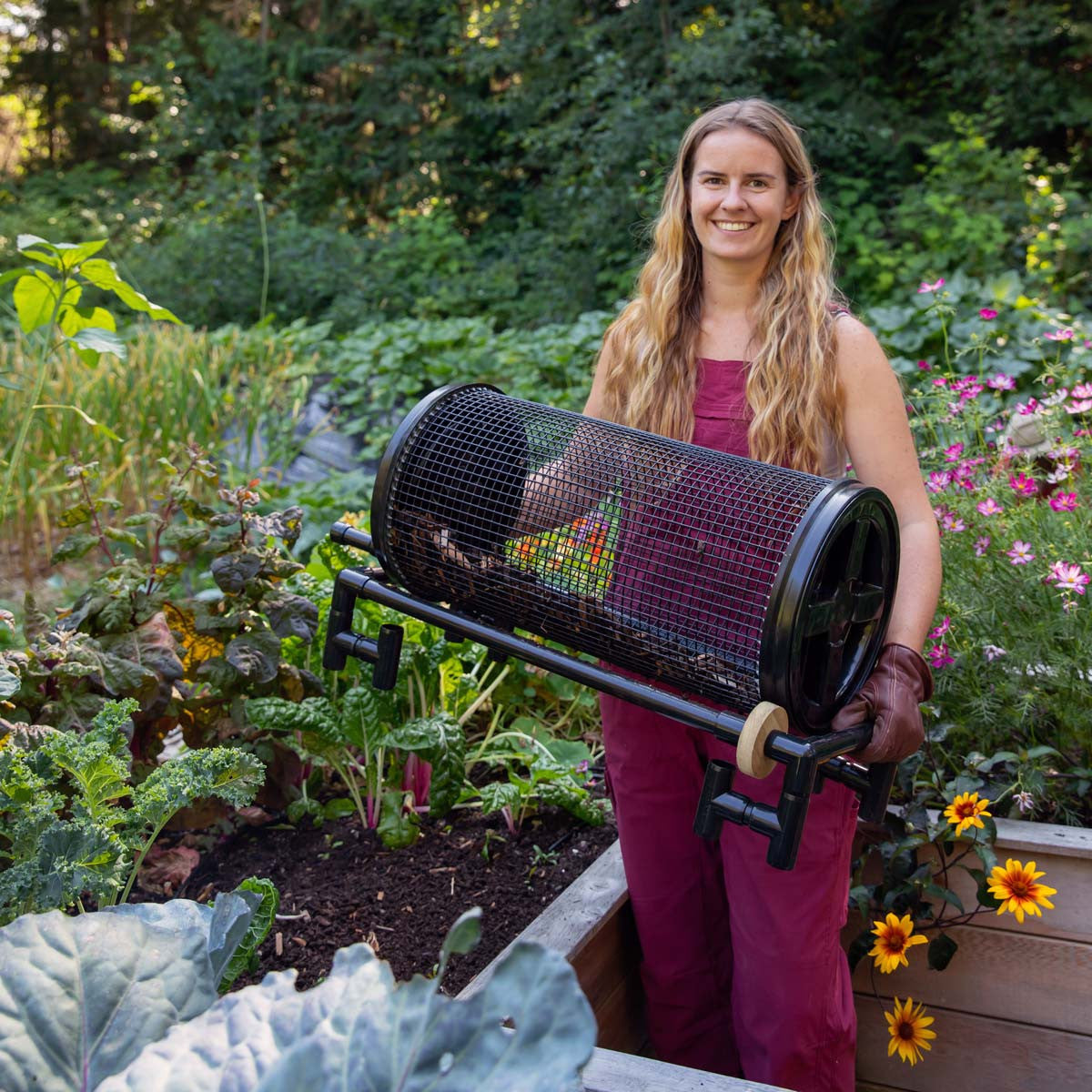 Deluxe Heavy Duty Rolling Garden Sifter