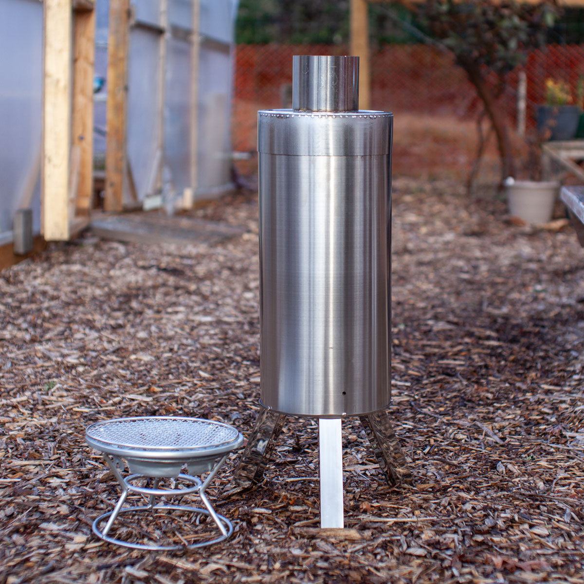 Optional Grill Attachment on Small Kiln