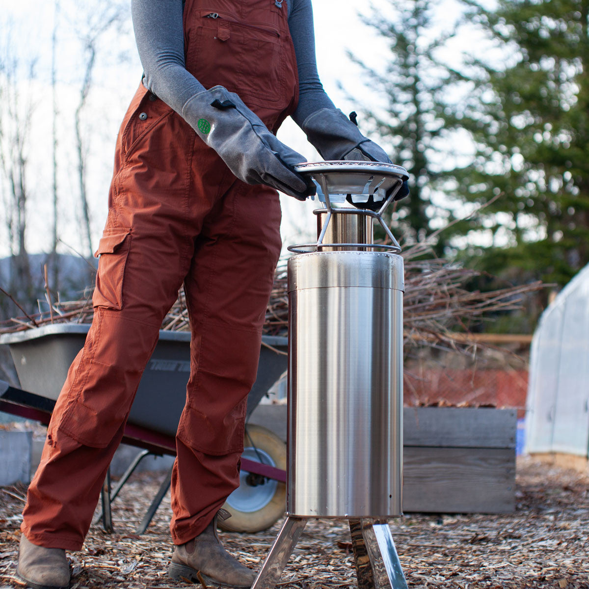 Optional Grill Attachment on Small Kiln