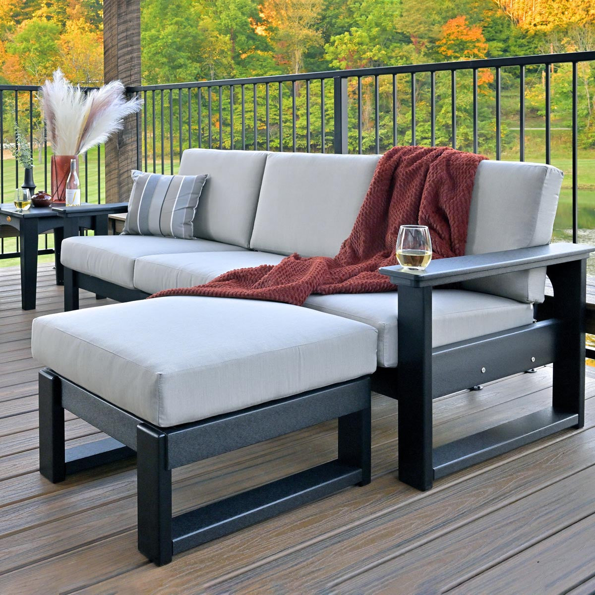 Black Frame & Spectrum Dove Cushion