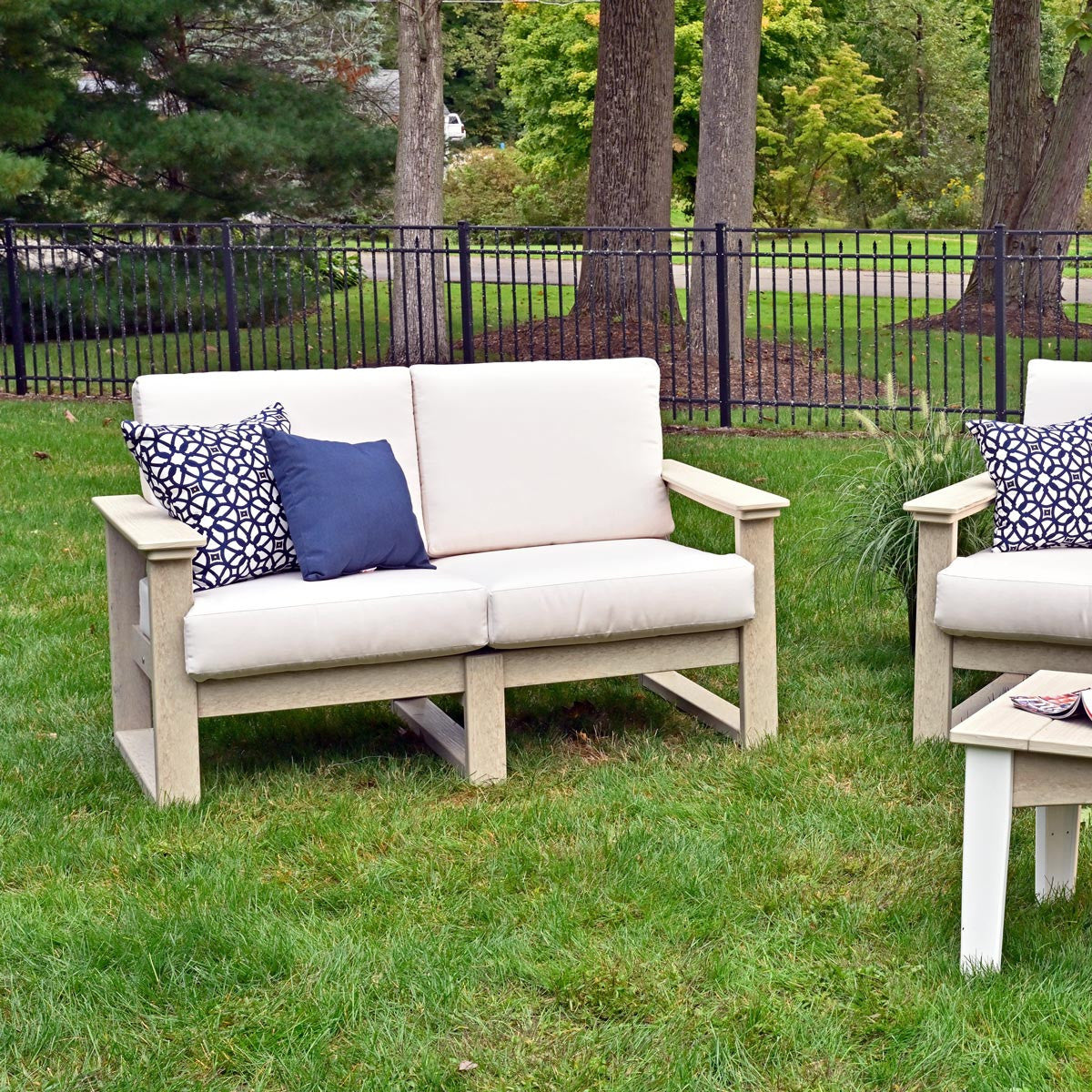 Birch Frame & Canvas Cushion