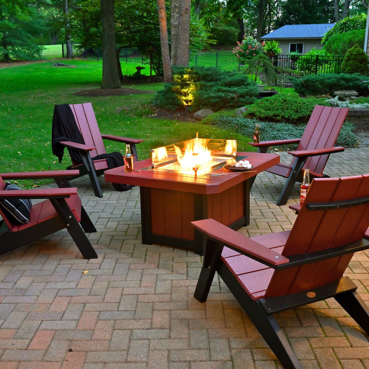 Cherrywood & Black with Urban Adirondack Chair