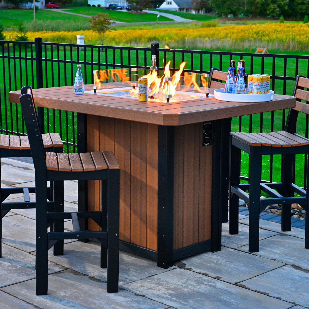 Cedar & Black - Bar Height