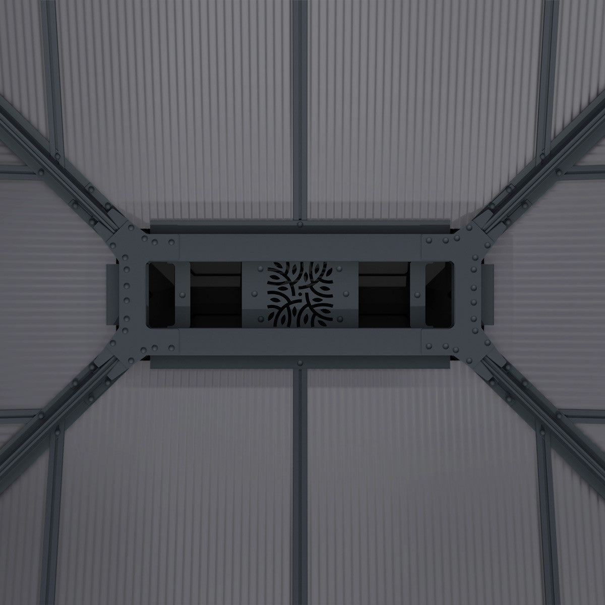 Roof vent from below