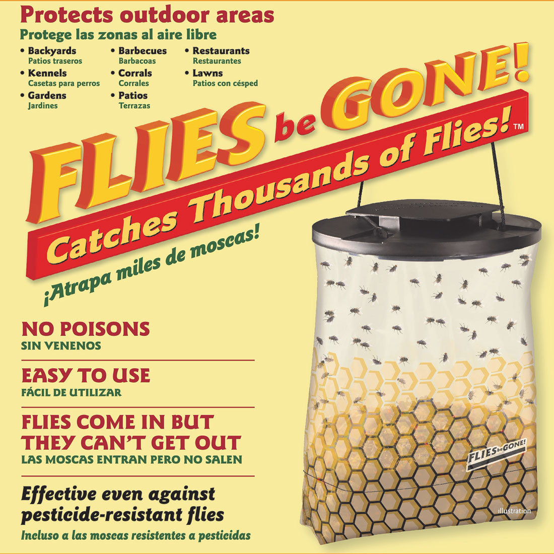 Flies Be Gone Non-Toxic Fly Trap