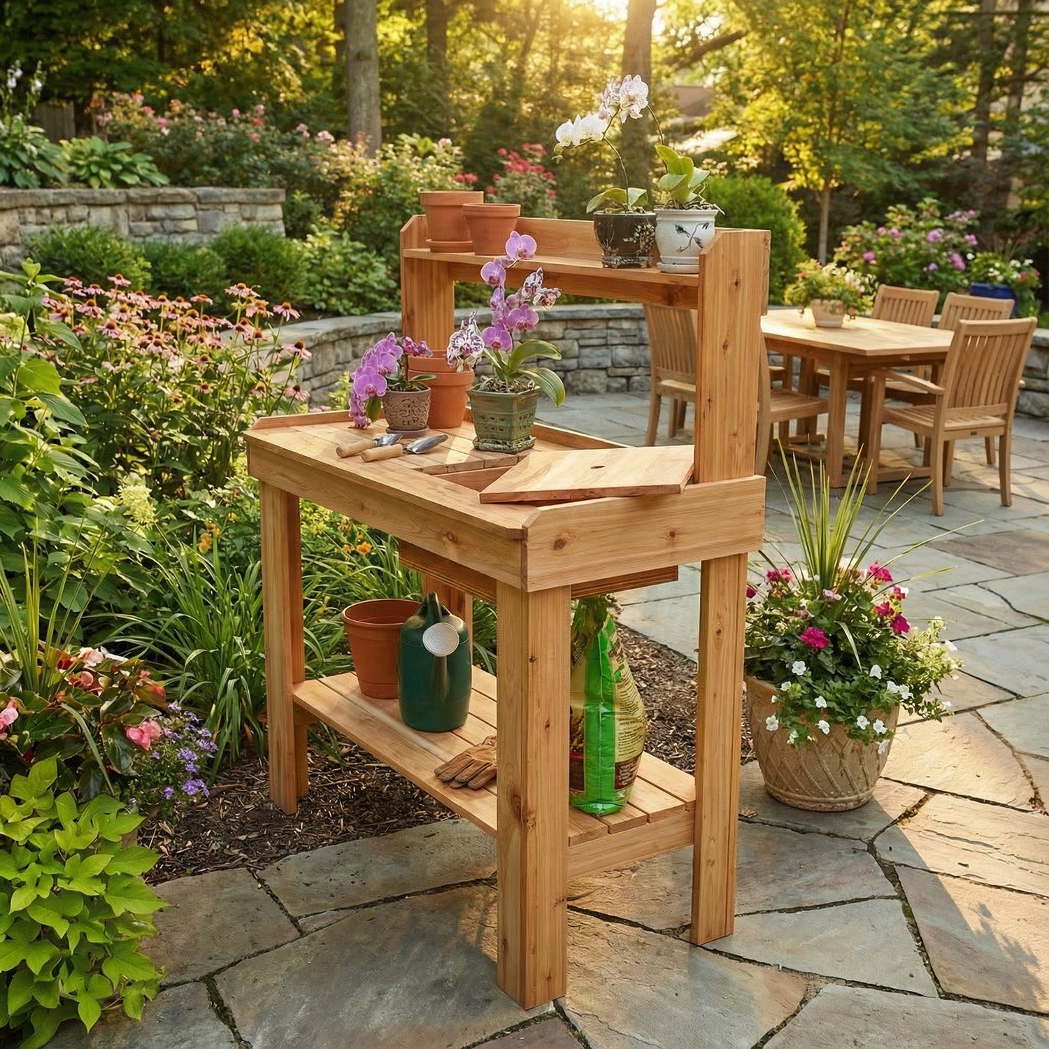 4' x 2' Cedar Potting Bench