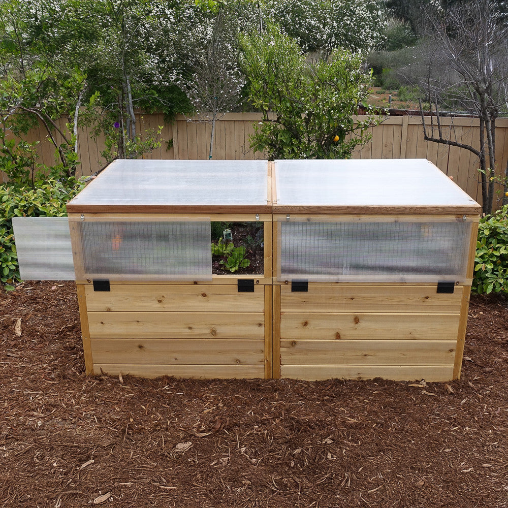 3' x 6' Raised Garden Bed Mini Greenhouse Kit