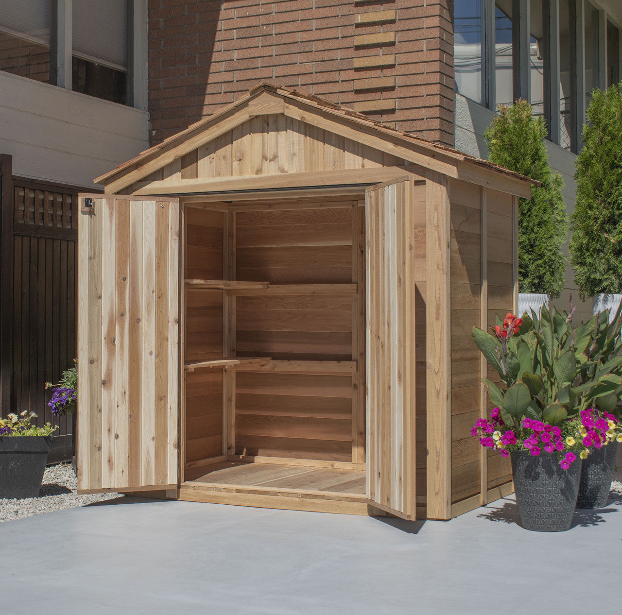 6' x 4' Space Master Storage Shed - Double Doors