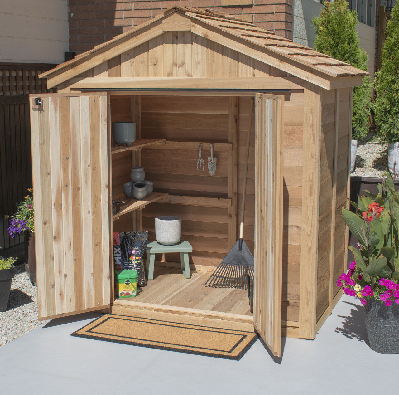 6' x 4' Space Master Storage Shed - Double Doors