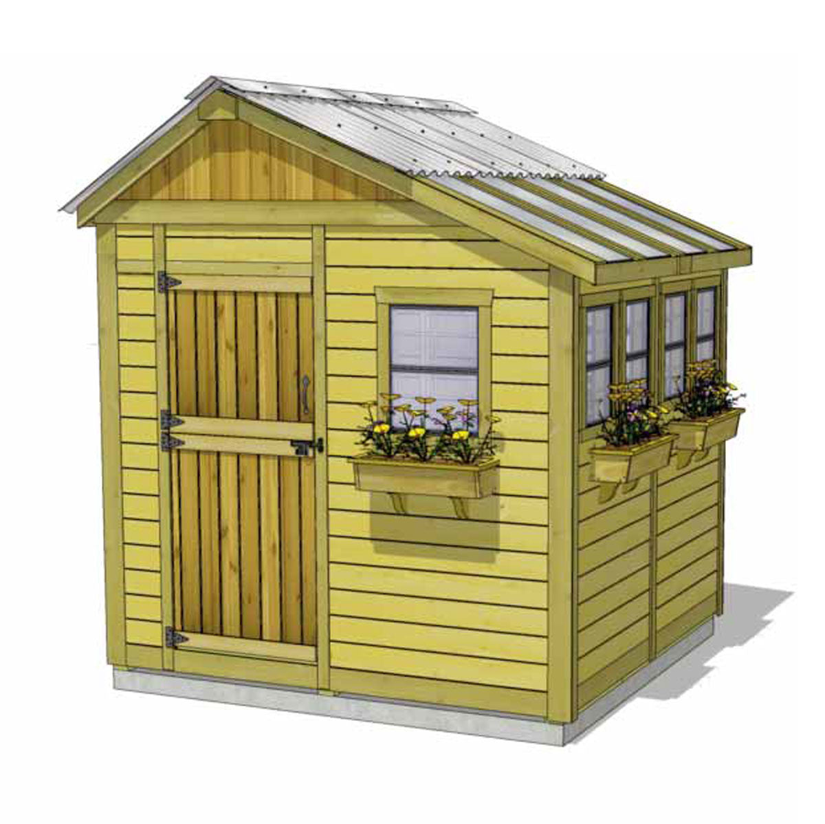 8' x 8' SunShed Garden Shed
