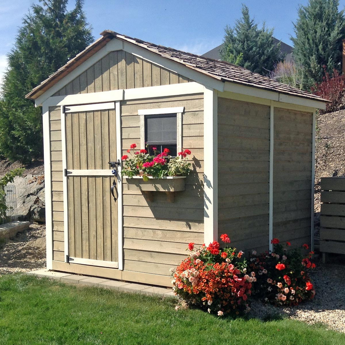 8' x 8' Gardener Cedar Storage Shed