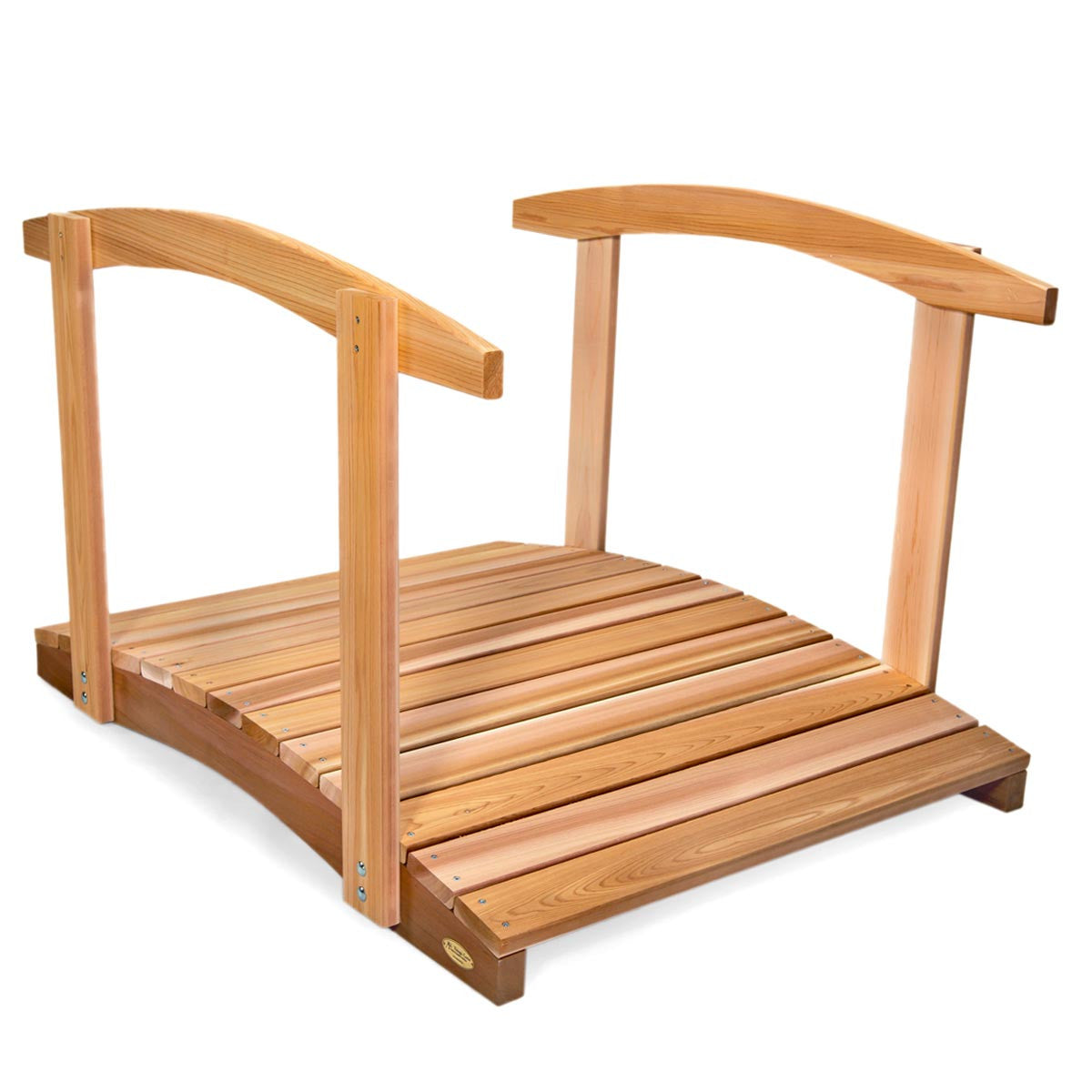 4' Cedar Garden Bridge & Handrails