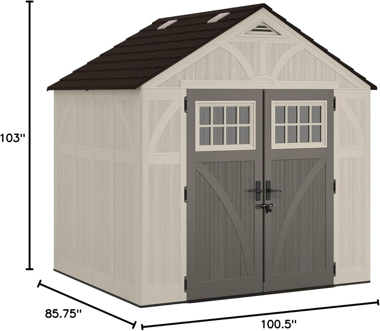 Suncast Tremont Vertical Peak Storage Shed - 8' x 7'