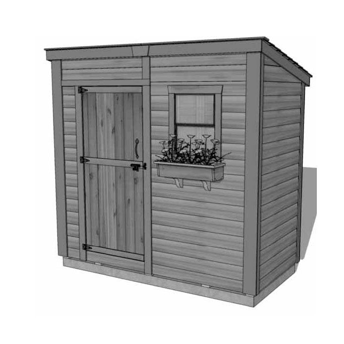 8' x 4' GardenSaver Storage Shed - Single Door