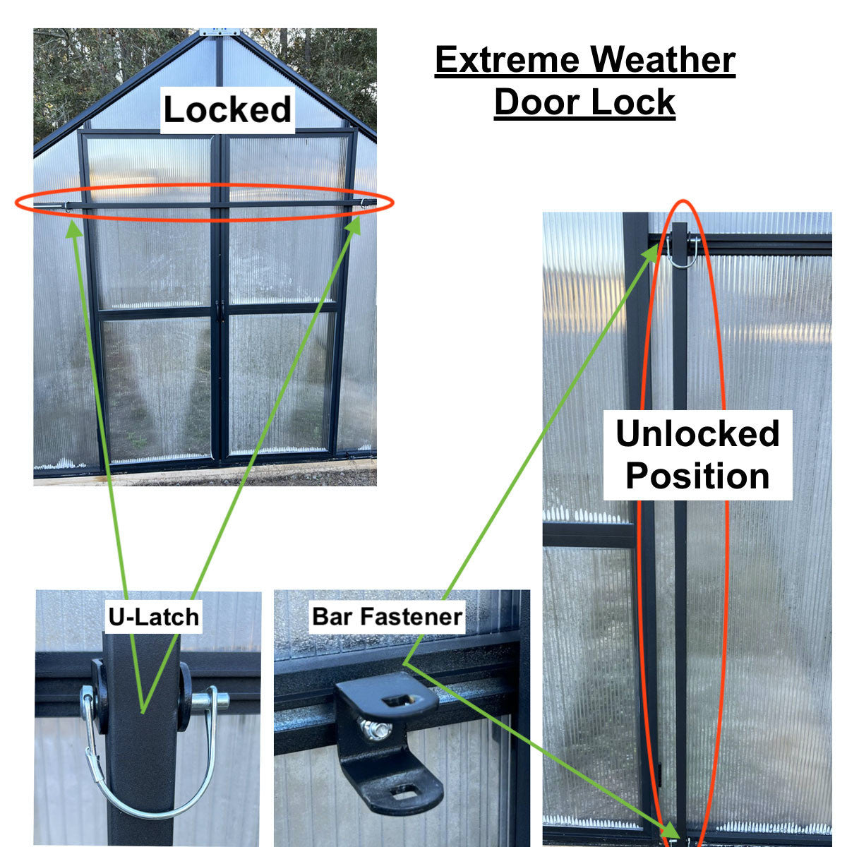 Extreme weather door lock