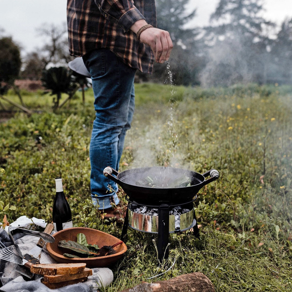 All-in-One Cast Iron Grill - 4 Quart