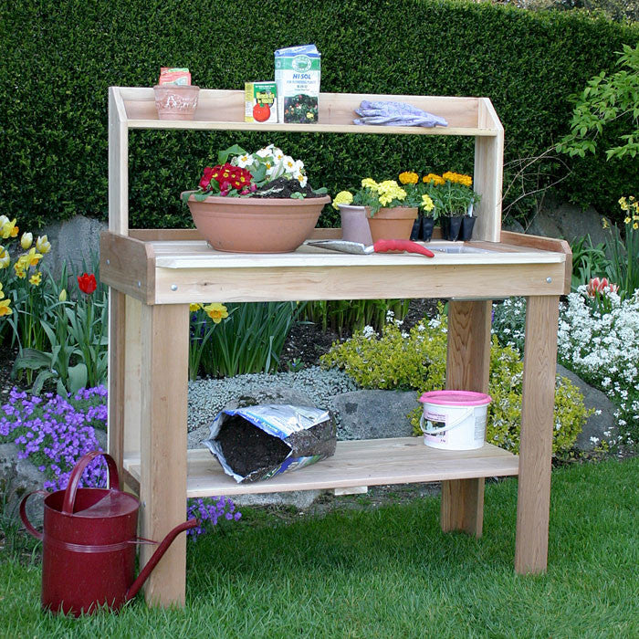 4' x 2' Cedar Potting Bench