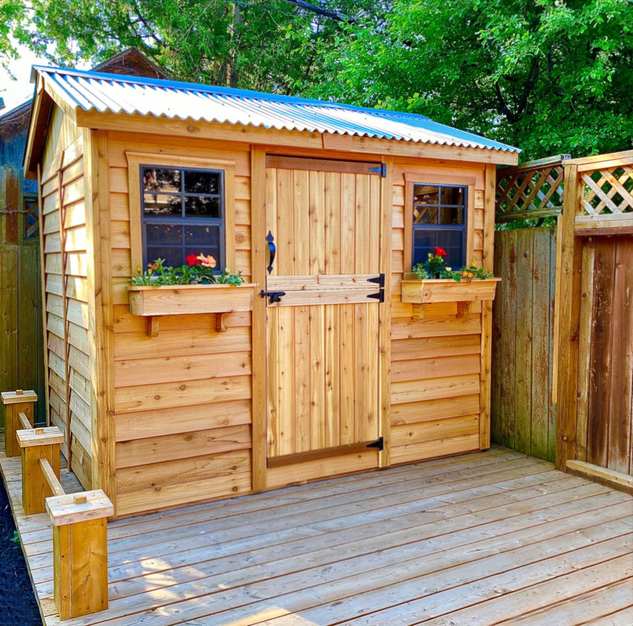 9' x 6' Western Red Cedar – Cabana Shed
