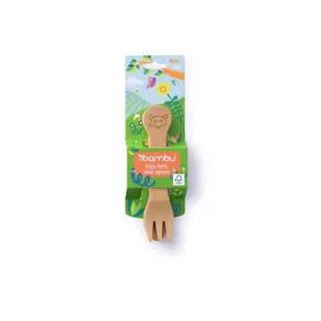 Bamboo Baby Fork and Spoon Set