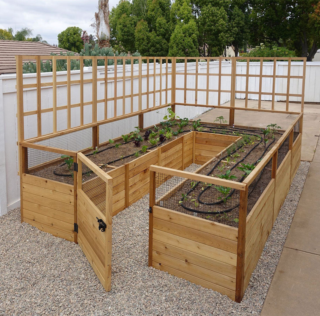 Example of "L" Shaped Lattice on 8'x12' Complete Kit (Optional Add On)