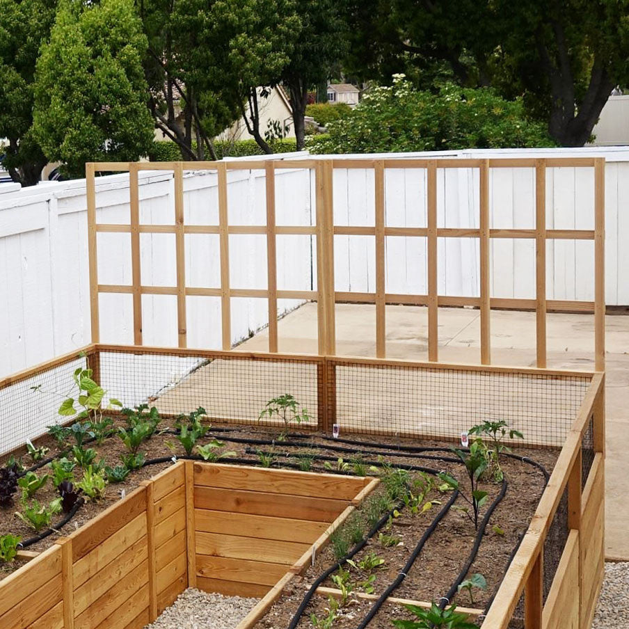 Example of 8' Lattice on 8'x12' Complete Kit (Optional Add On)