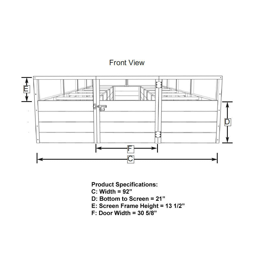 Cedar Complete Raised Garden Bed Kit - 8' x 16'