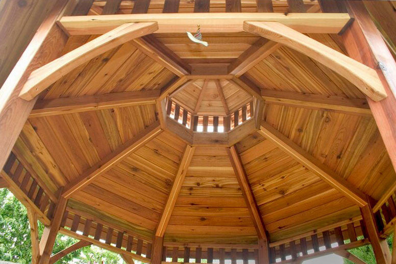 10' Cedar Panelized Octagon Gazebo