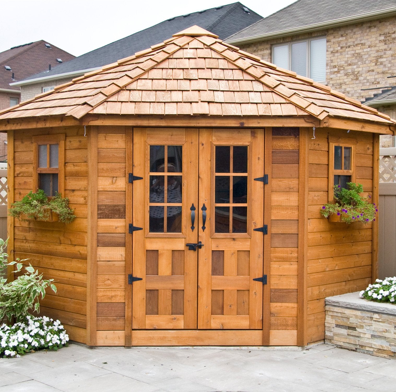 9' x 9' Western Red Cedar – Penthouse Shed
