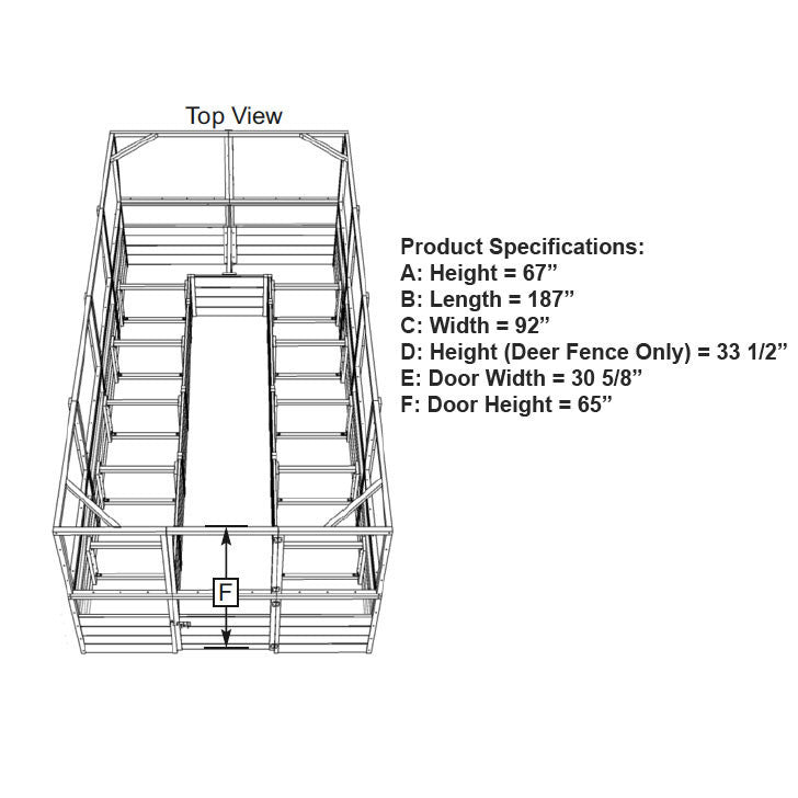 Deer Proof Cedar Complete Raised Garden Bed Kit - 8' x 16'