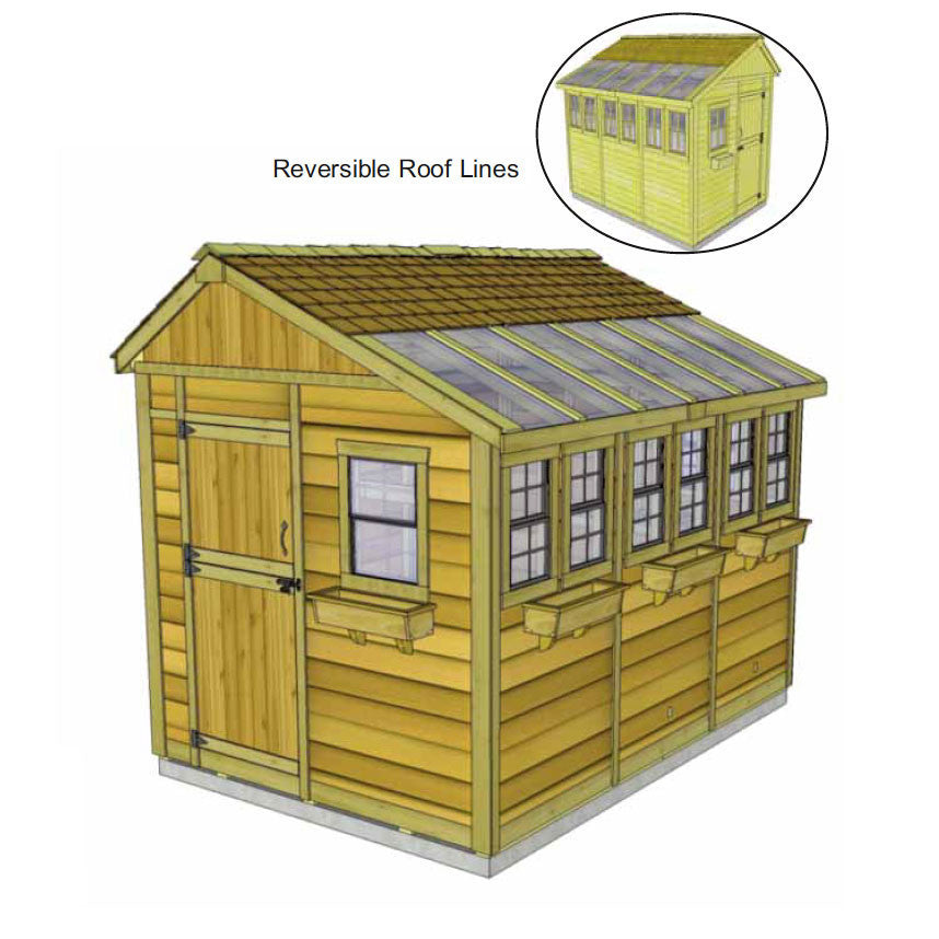 8' x 12' SunShed Garden Shed