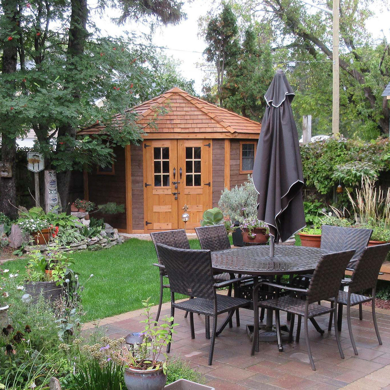9' x 9' Western Red Cedar – Penthouse Shed