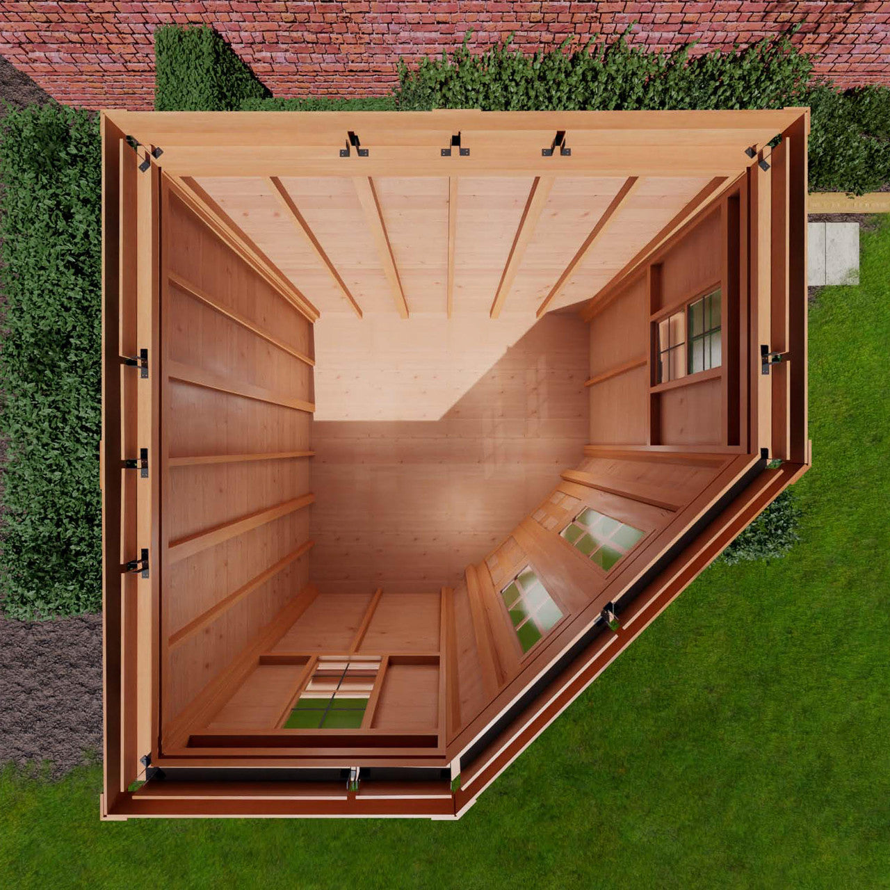 9' x 9' Western Red Cedar – Penthouse Shed